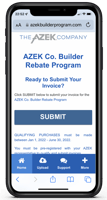 Azek Homebuilder Rebate Program 2022 phone