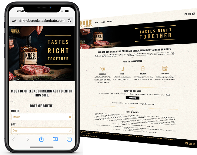 Beam Knob Creek Seasoned to Perfection GWP Q1 2024