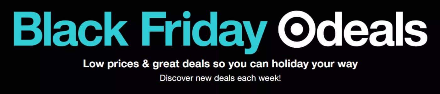 Target Black Friday deals banner