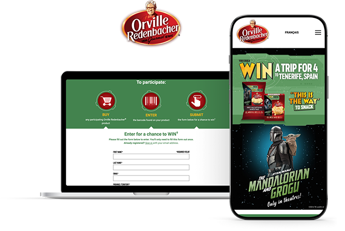 Conagra Brands Canada Orville Redenbacher SnippWin Sweepstakes