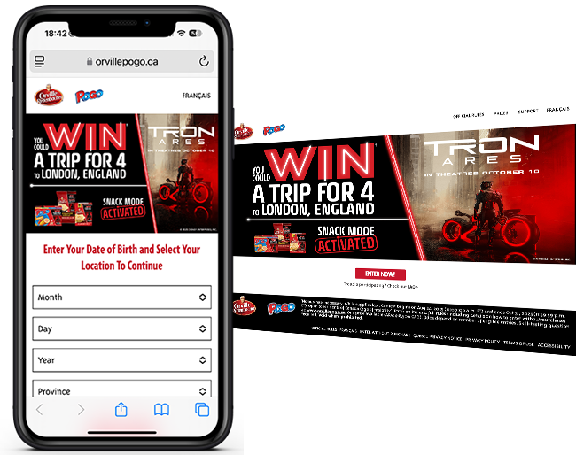 Conagra CA Orville Pogo TRON Contest