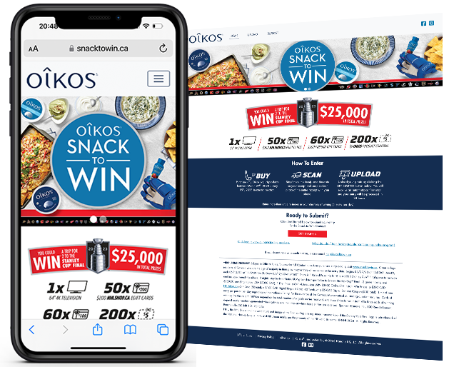 Danone 2023 Oikos Snack To Win Contest web