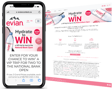 Danone CA - Program 6 - Evian Summer Contest web