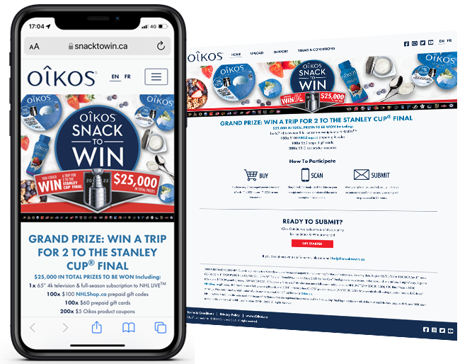 Danone Oikos Snack to Win  web