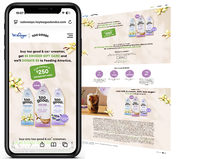 Danone US Too Good Kroger GWP + Sweepstakes