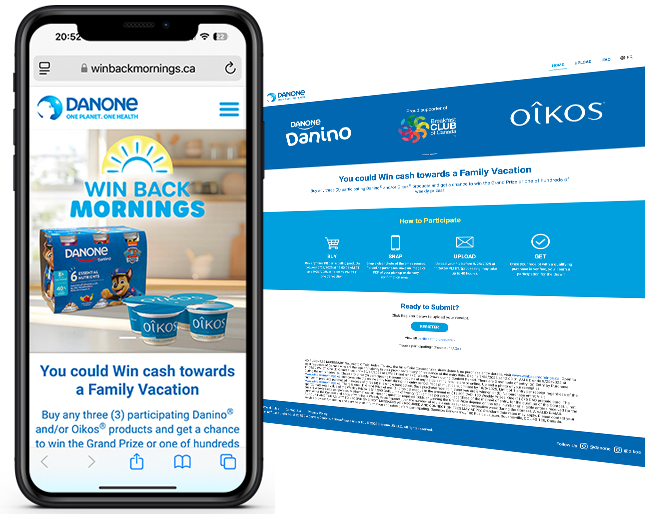Danone Win Back Mornings Contest BTS Sweepstakes