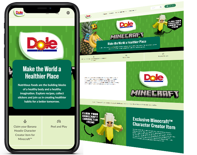 Dole Minecraft Character Creator Promotion  2008426