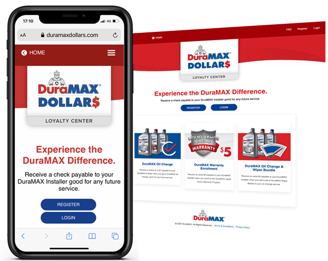 DuraMAX DOLLARS Loyalty Program  web