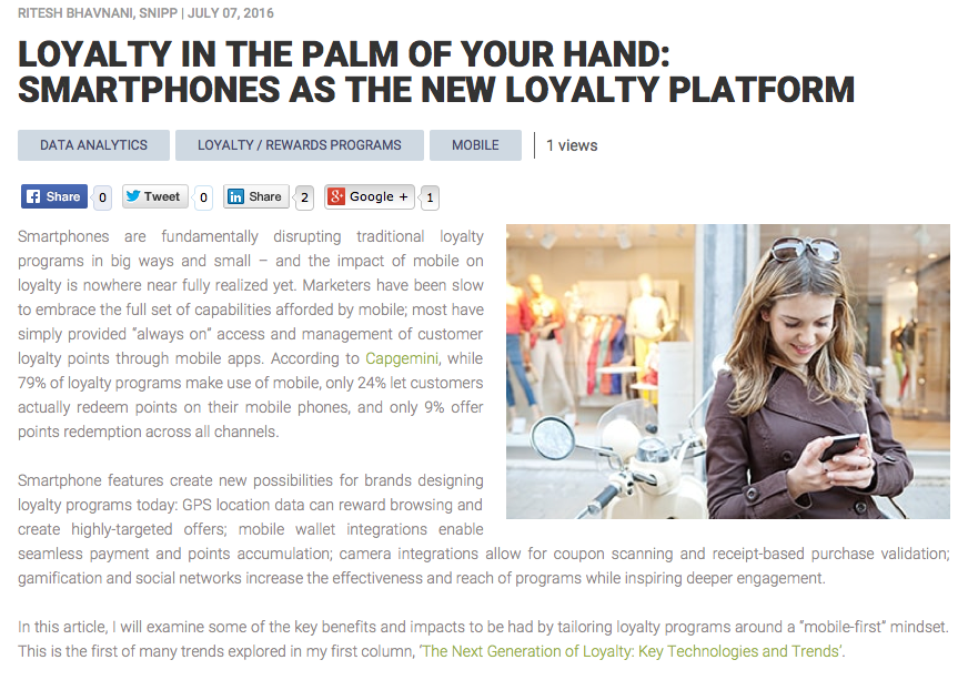 Loyalty in the Palm of Your Hand
