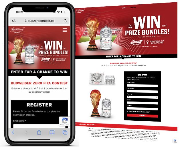 KDP Budweiser Zero x FIFA World Cup Contest web