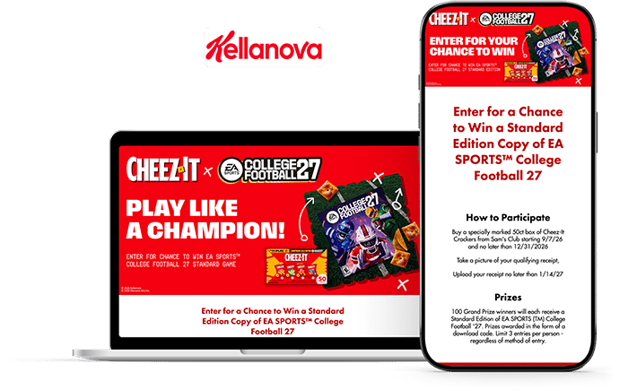 Kellanova Cheez-It x EA SPORTS College Football 27 Sweepstakes
