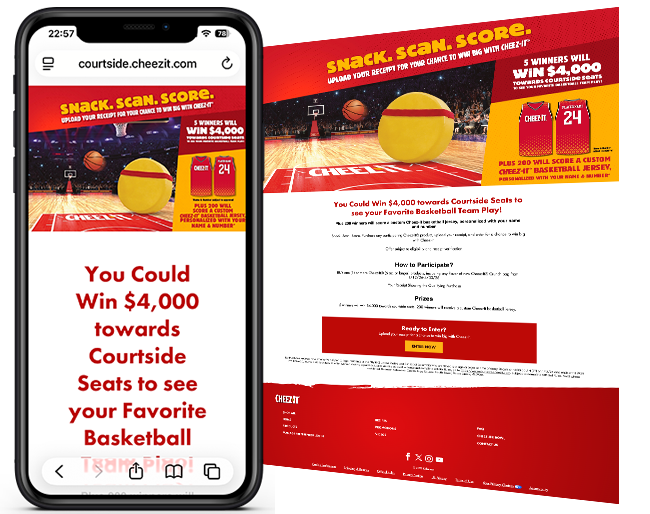 Kellanova KVNA Cheez-It Courtside Sweepstakes