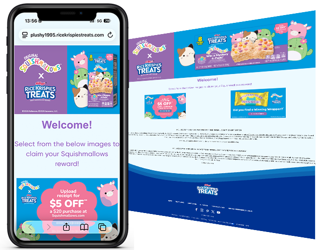 Kellanova Rice Krispies Treats $5 Squishmallows offer