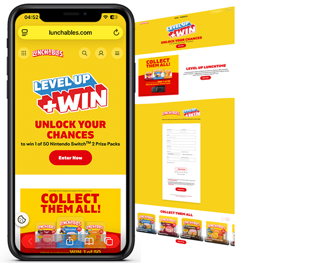 Kraft Heinz  Lunchables Nintendo RTS 2026 Sweepstakes