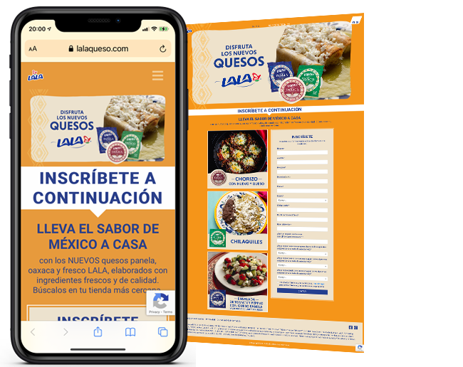 LALA Text to Get Recipes web