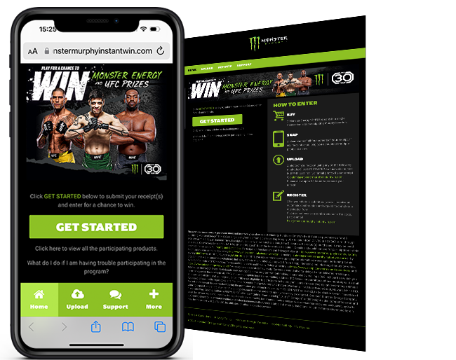 Monster Energy Murphy UFC Instant Win web