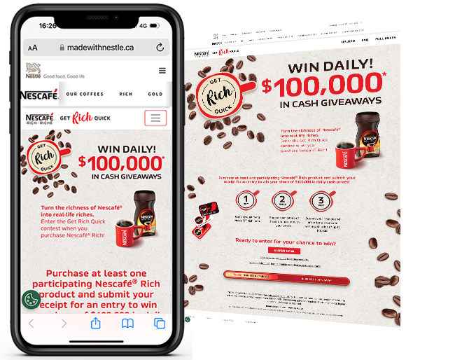 Nescafe Sweepstakes + Instant win 2023