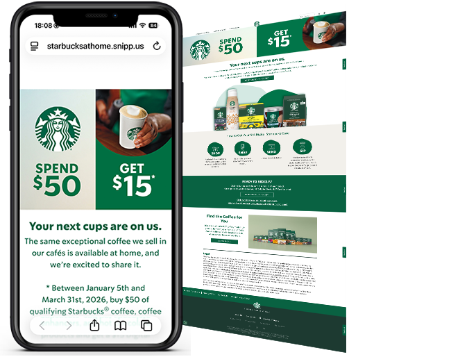 Nestle CA Starbucks Spend $50 get $15