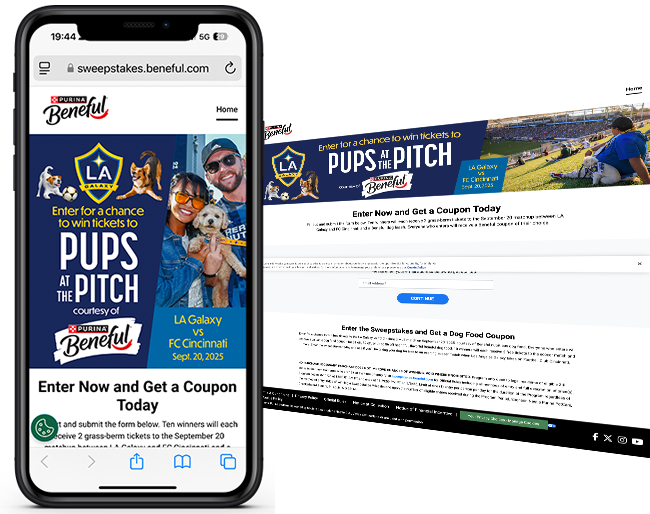 Nestle Purina Beneful LA Galaxy Sweepstakes