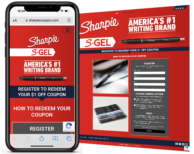 Newell Brands Sharpie SGEL SKU coupon web