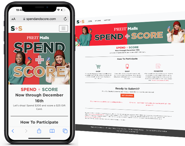 Preit Malls SNIPP365 - Wave II Spend and Score web