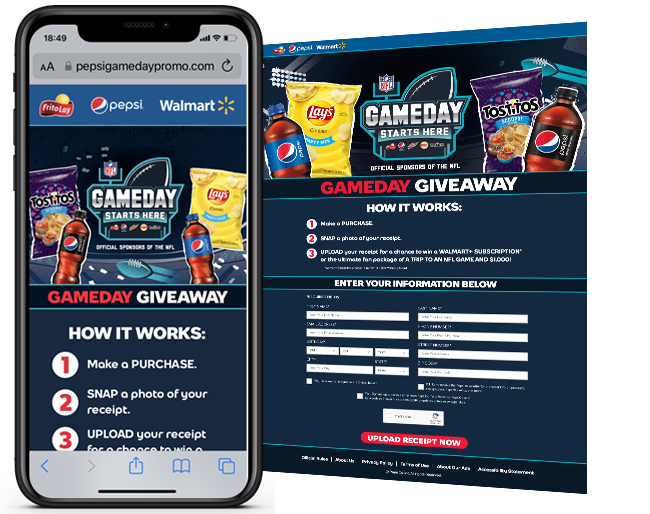 Propac Pepsi Gameday Sweeps at Walmart web