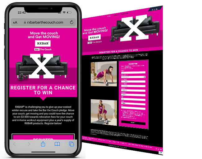 RXBARTM Bar the Couch Sweepstakes