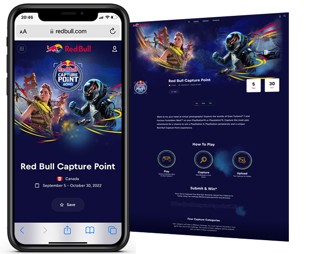 Red Bull Canada - Walmart Capture Point Promotion web