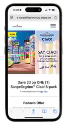 Sanpellegrino Ciao 6 Pack offer2
