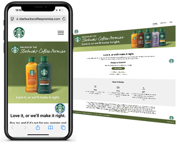 Starbucks Chilled Satisfaction Guarantee