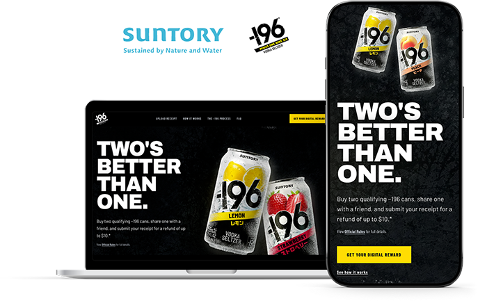 Suntory -196 Buy Get $10 For a Friend