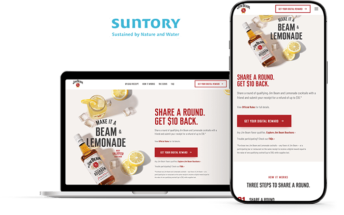 Suntory JB + Lemonade On-Premise Digital Rebate