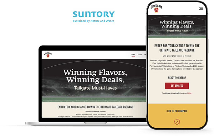 Suntory Jim Beam PA September Football Sweepstakes