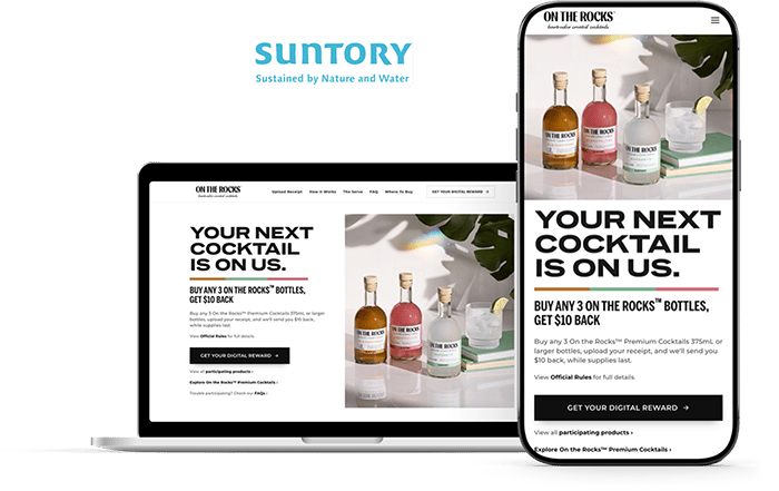 Suntory On the Rocks Gift With Purchase Digital Rebate