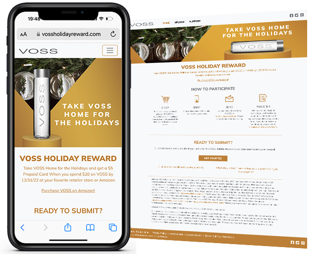 VOSS Holiday Reward web
