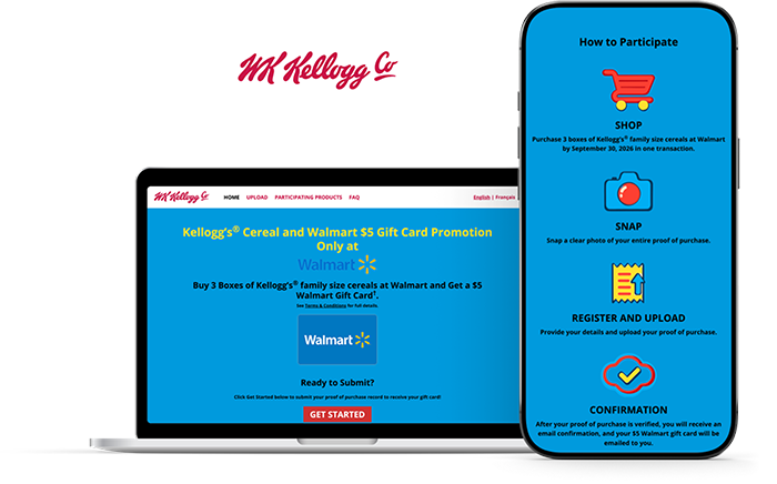 WK Kellogg Canada Kellogg’s BTS Walmart Gift Card Promotion