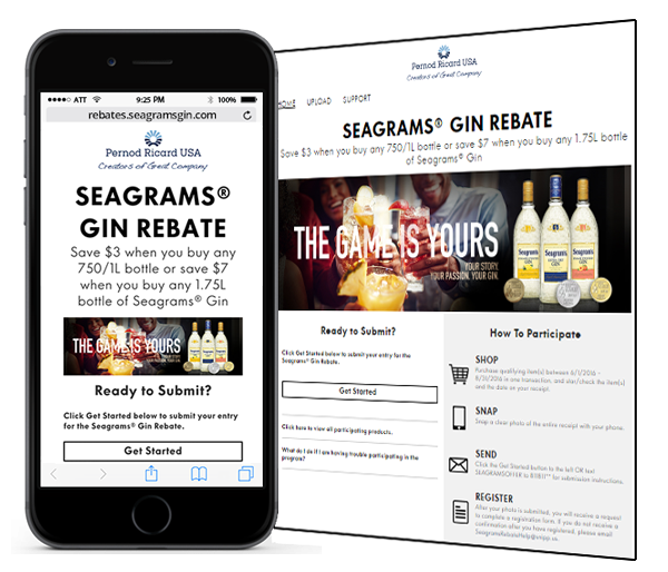 Driving Sales For Pernod Ricard Seagram s Gin Through A Rebate Offer
