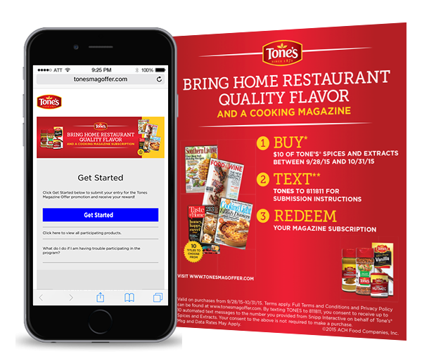 ACH Food Companies, Inc. Tones Hyvee Magazine Offer