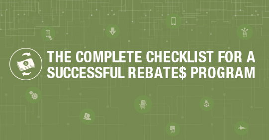 Digital rebates checklist graphic